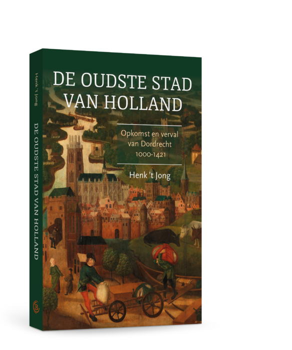 Boek met afbeelding van Dordrecht van toen