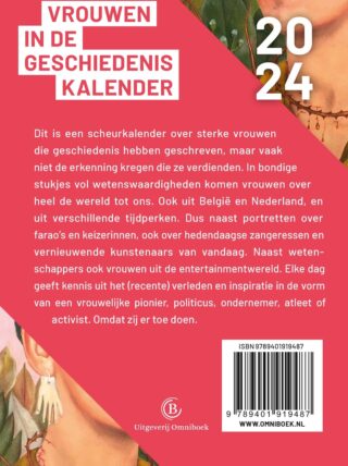 Vrouwen in de geschiedeniskalender - achterkant