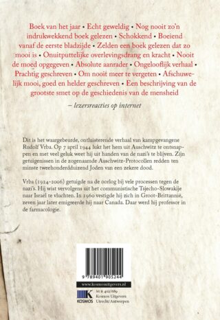 Ik ontsnapte uit Auschwitz - achterkant