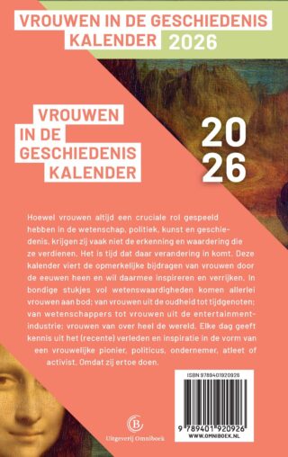 Vrouwen in de geschiedeniskalender - achterkant