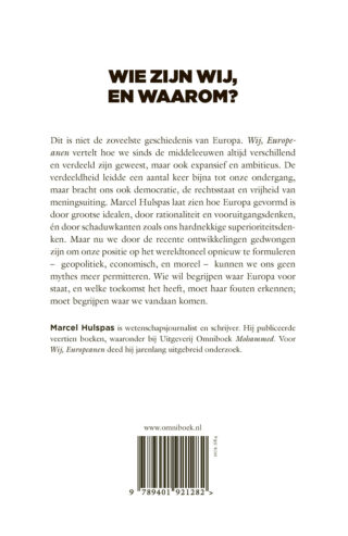 Wij, Europeanen - achterkant